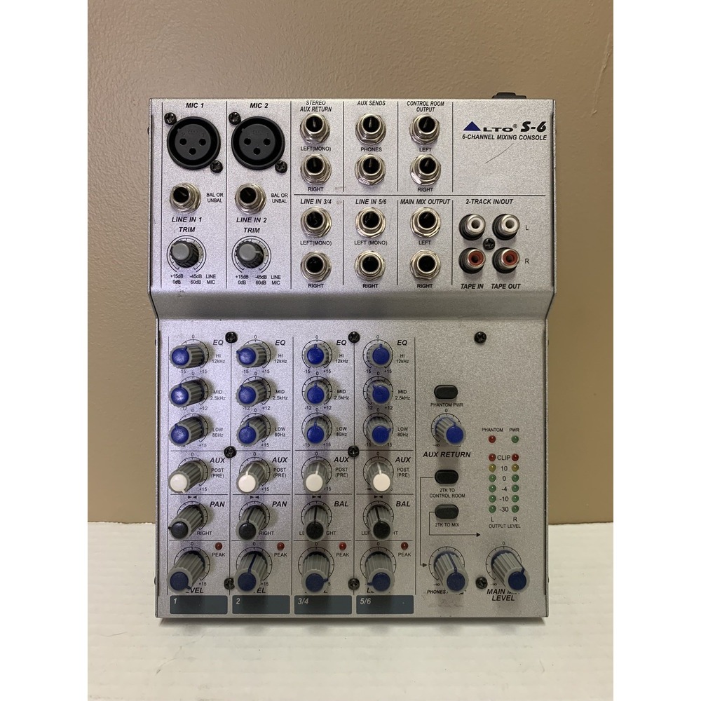ALTO Legacy LTO S6 6-channel 2 Bus Mixing Console DJ Producing
